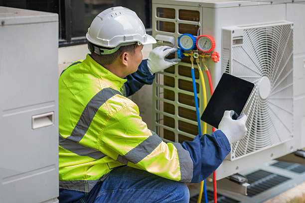 Professional Hvac technician working in Gouldbusk, TX